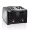 Toasters Hamilton Beach 4-Slice Black Wide Slot Toaster 2 Toasters Hamilton Beach 4-Slice Black Wide Slot Toaster -Costway Shop black hamilton beach pop up toasters 24671 64 1000