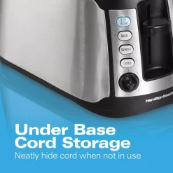 Toasters Hamilton Beach 4-Slice Black Long Slot Toaster -Costway Shop black hamilton beach pop up toasters 24810 c3 1000