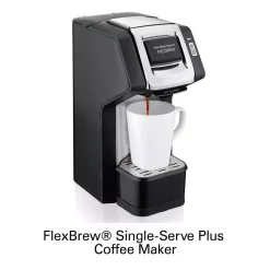 Coffee Makers Hamilton Beach FlexBrew Black Single Serve Plus Coffee Maker