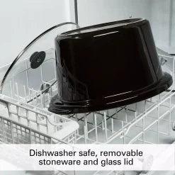 Cookers Hamilton Beach 10 Qt. Black Slow Cooker With Folding Handles -Costway Shop black hamilton beach slow cookers 33191 fa 1000