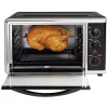 Toasters Hamilton Beach 1500-Watt 12-Slice Black Countertop Toaster Oven With Convection And Rotisserie -Costway Shop black hamilton beach toaster ovens 31100d 64 1000