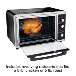 Toasters Hamilton Beach Countertop Toaster Oven Black With Convection And Rotisserie 4 Toasters Hamilton Beach Countertop Toaster Oven Black With Convection And Rotisserie -Costway Shop black hamilton beach toaster ovens 31105d 4f 1000