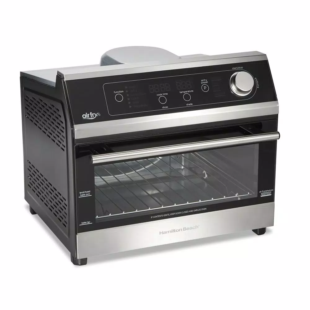 Hamilton Beach 1800 W 6-Slice Black Digital Air Fry Toaster Oven Toasters Hamilton Beach 1800 W 6-Slice Black Digital Air Fry Toaster Oven -Costway Shop black hamilton beach toaster ovens 31220 64 1000