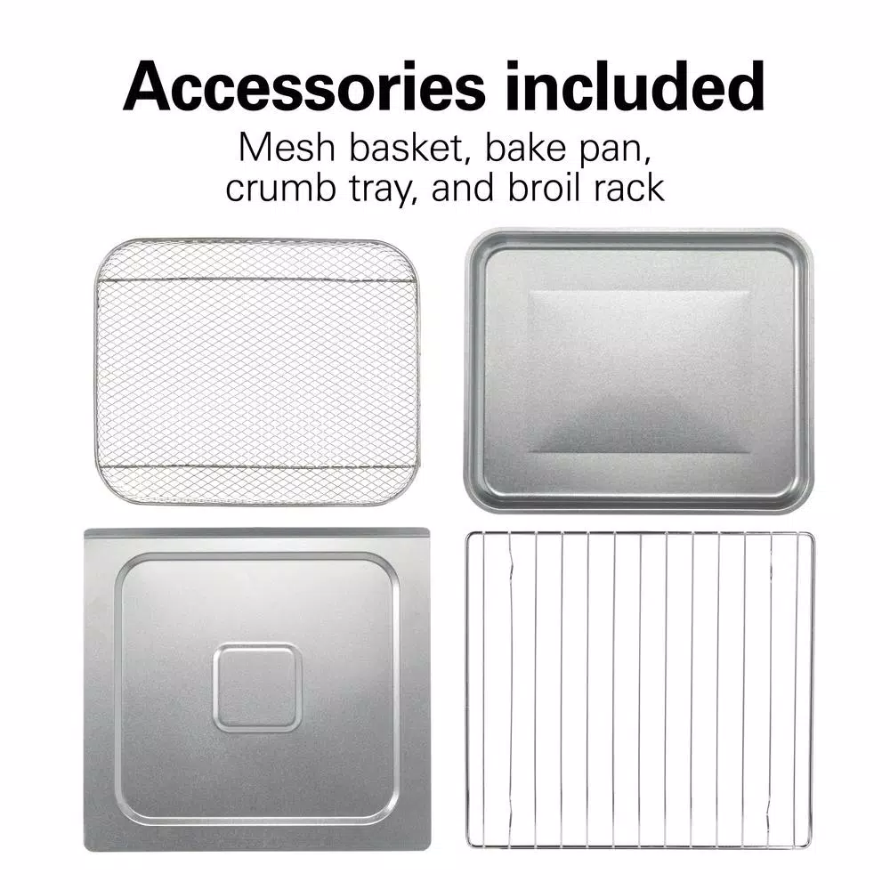 Hamilton Beach 1800 W 6-Slice Black Digital Air Fry Toaster Oven Toasters Hamilton Beach 1800 W 6-Slice Black Digital Air Fry Toaster Oven -Costway Shop black hamilton beach toaster ovens 31220 fa 1000