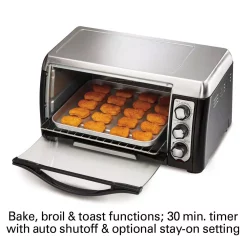 Toasters Hamilton Beach 6 Slice Easy Clean Black Toaster Oven 10 Toasters Hamilton Beach 6 Slice Easy Clean Black Toaster Oven -Costway Shop black hamilton beach toaster ovens 31330d 1f 1000
