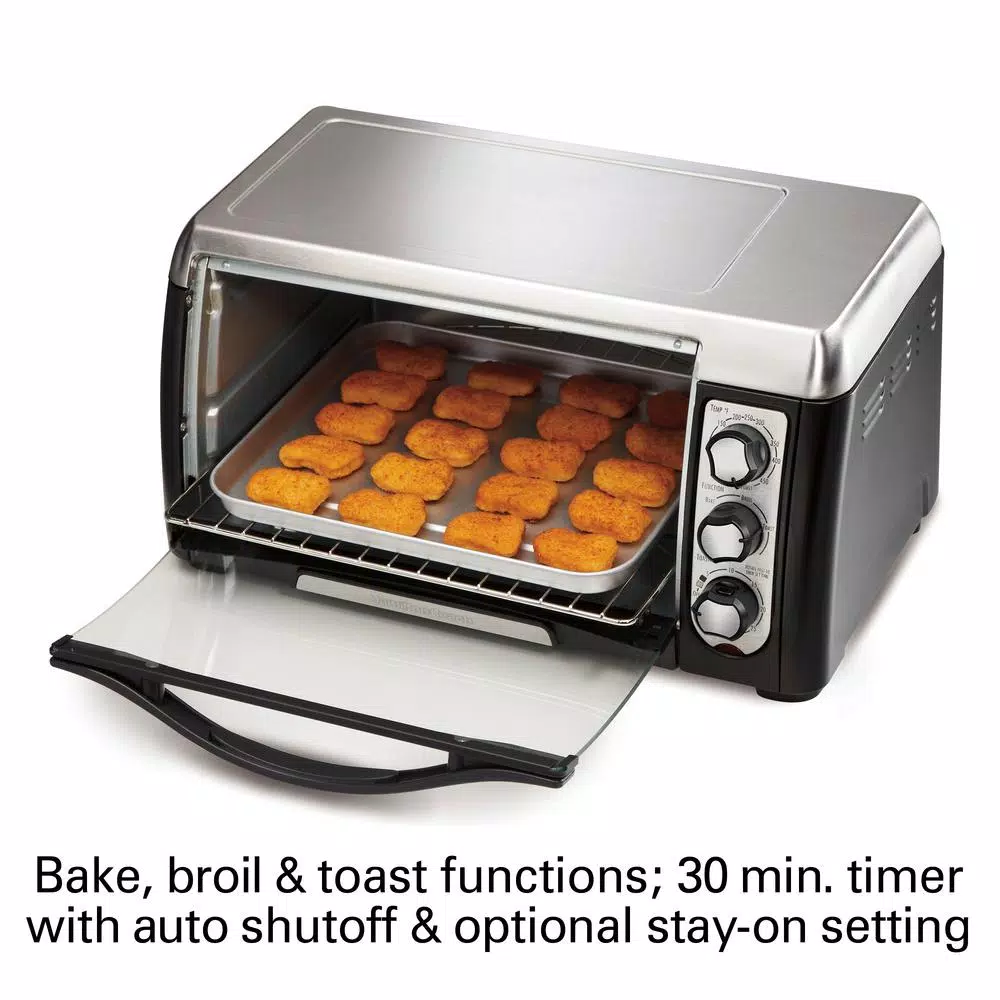 Toasters Hamilton Beach 6 Slice Easy Clean Black Toaster Oven 5 Toasters Hamilton Beach 6 Slice Easy Clean Black Toaster Oven - Image 4