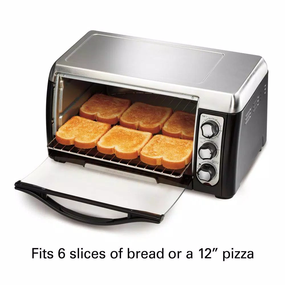 Toasters Hamilton Beach 6 Slice Easy Clean Black Toaster Oven 4 Toasters Hamilton Beach 6 Slice Easy Clean Black Toaster Oven - Image 3