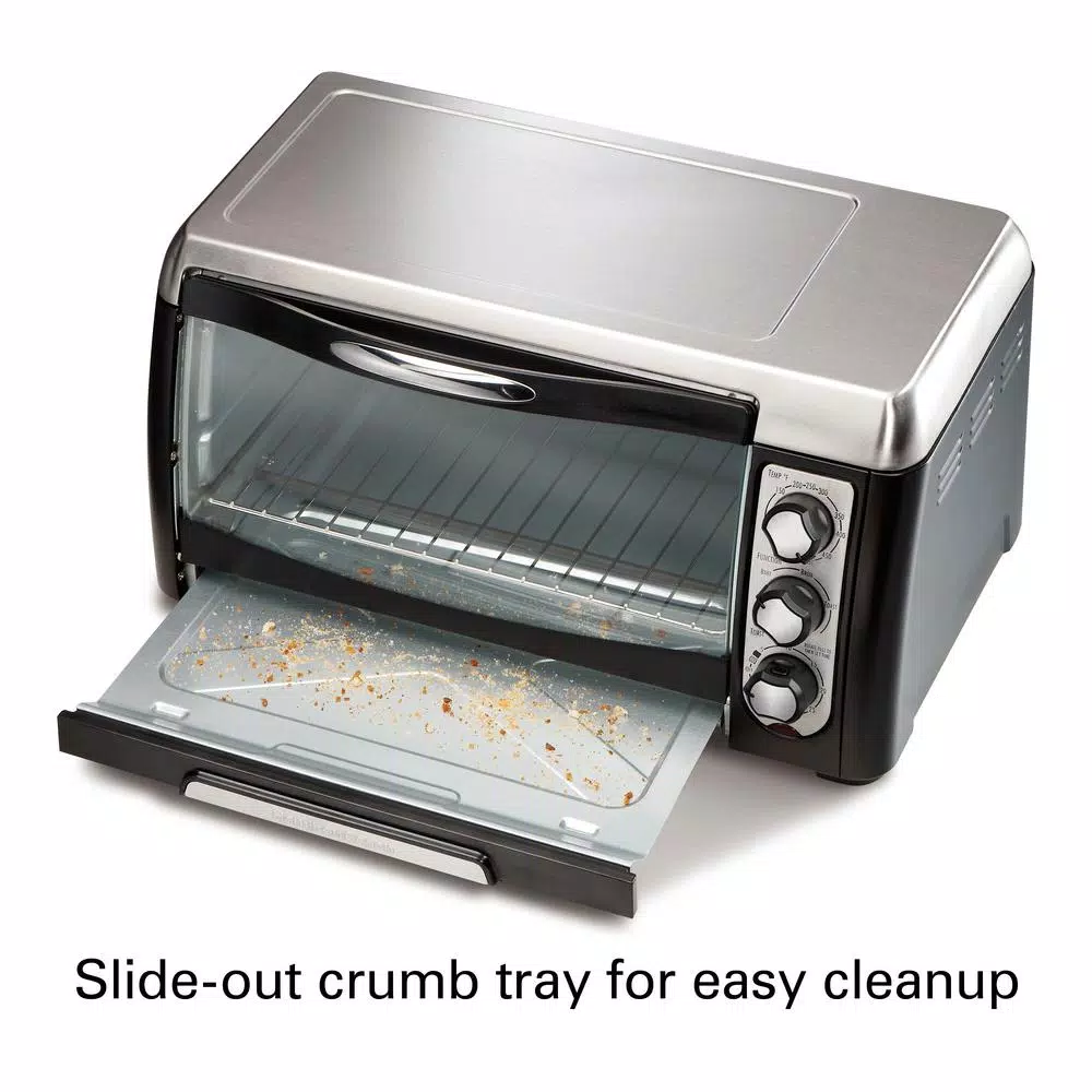 Toasters Hamilton Beach 6 Slice Easy Clean Black Toaster Oven 3 Toasters Hamilton Beach 6 Slice Easy Clean Black Toaster Oven - Image 2