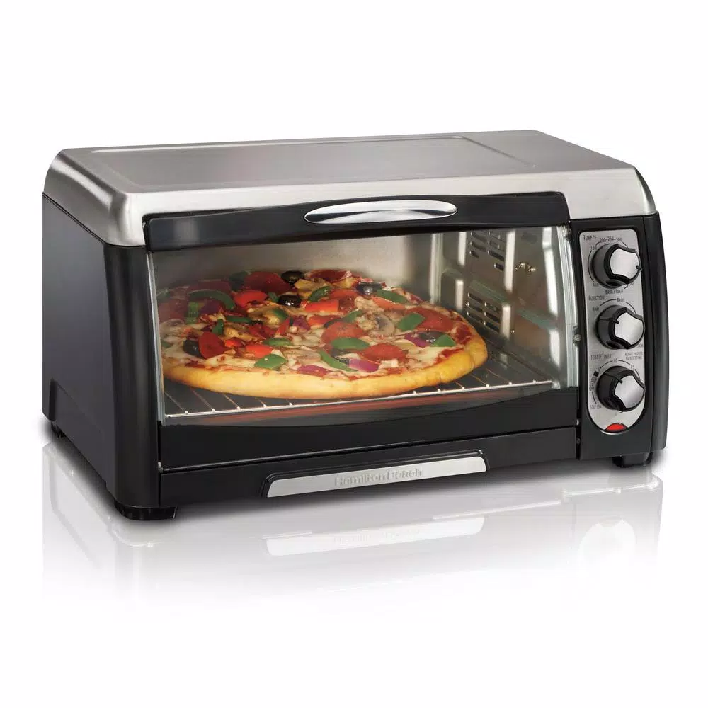 Hamilton Beach 6 Slice Easy Clean Black Toaster Oven with Convection Toasters Hamilton Beach 6 Slice Easy Clean Black Toaster Oven With Convection -Costway Shop black hamilton beach toaster ovens 31331d 64 1000