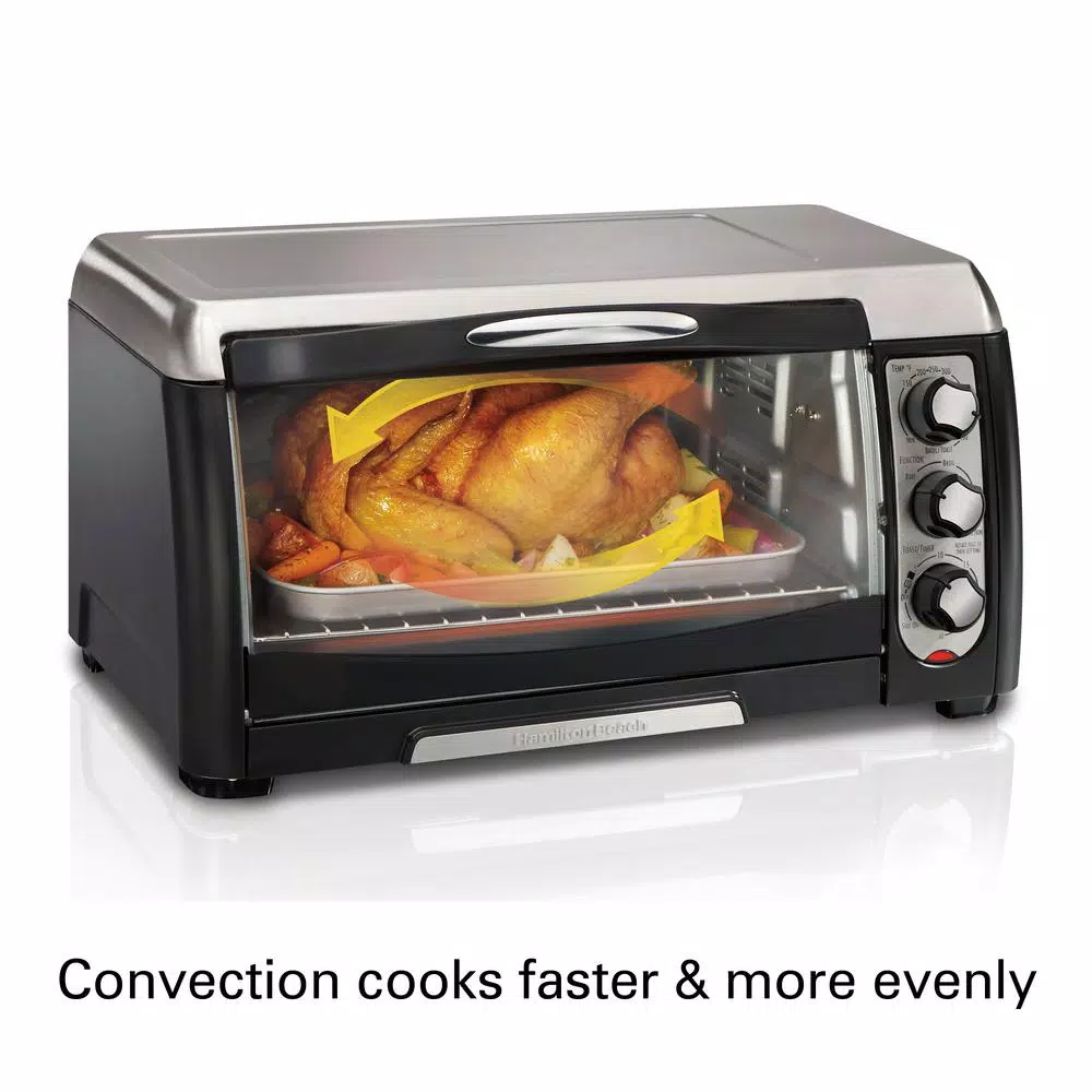 Hamilton Beach 6 Slice Easy Clean Black Toaster Oven with Convection Toasters Hamilton Beach 6 Slice Easy Clean Black Toaster Oven With Convection -Costway Shop black hamilton beach toaster ovens 31331d c3 1000