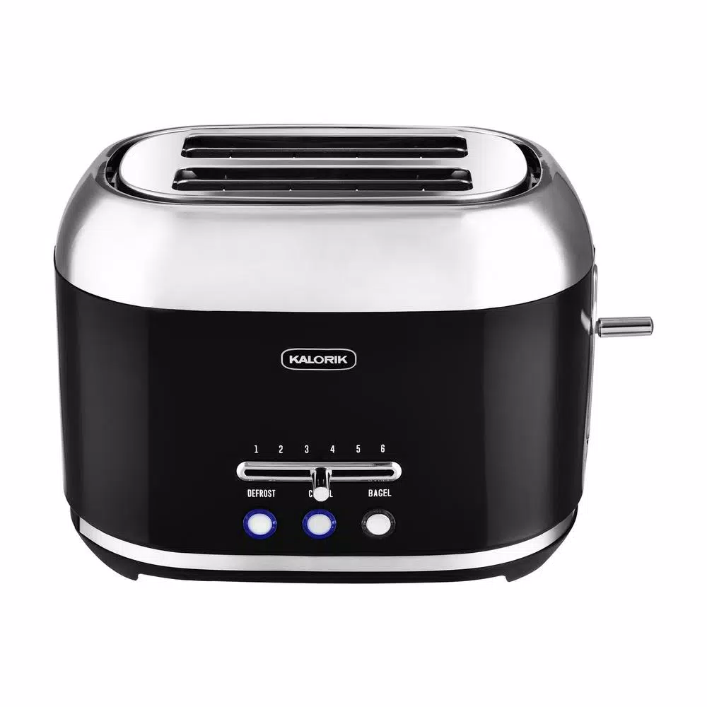 Toasters KALORIK Retro 2-Slice Black Wide Slot Toaster 3 Toasters KALORIK Retro 2-Slice Black Wide Slot Toaster