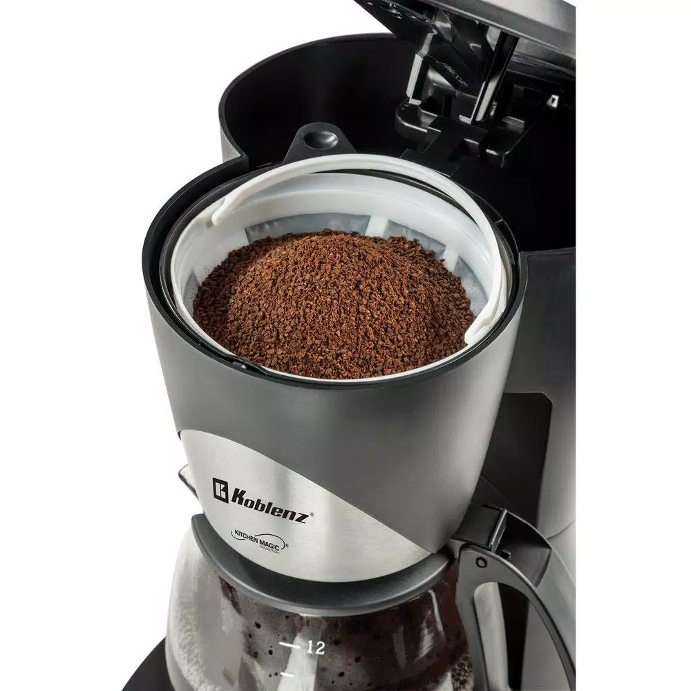 Koblenz Kitchen Magic Collection 12-Cup Black Programmable Coffee Maker Coffee Makers Koblenz Kitchen Magic Collection 12-Cup Black Programmable Coffee Maker -Costway Shop black koblenz drip coffee makers ckm 212 pin 4f 1000