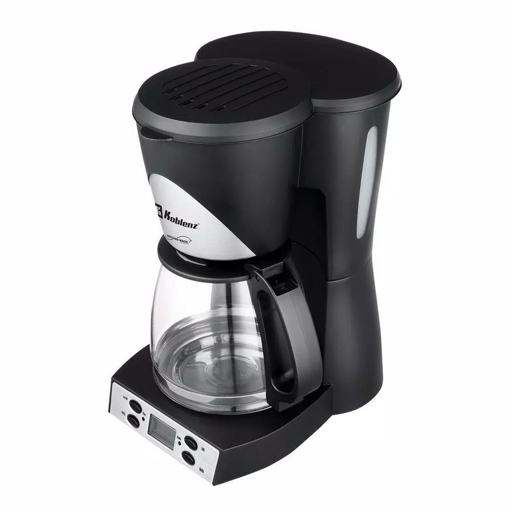 Koblenz Kitchen Magic Collection 12-Cup Black Programmable Coffee Maker Coffee Makers Koblenz Kitchen Magic Collection 12-Cup Black Programmable Coffee Maker -Costway Shop black koblenz drip coffee makers ckm 212 pin c3 1000