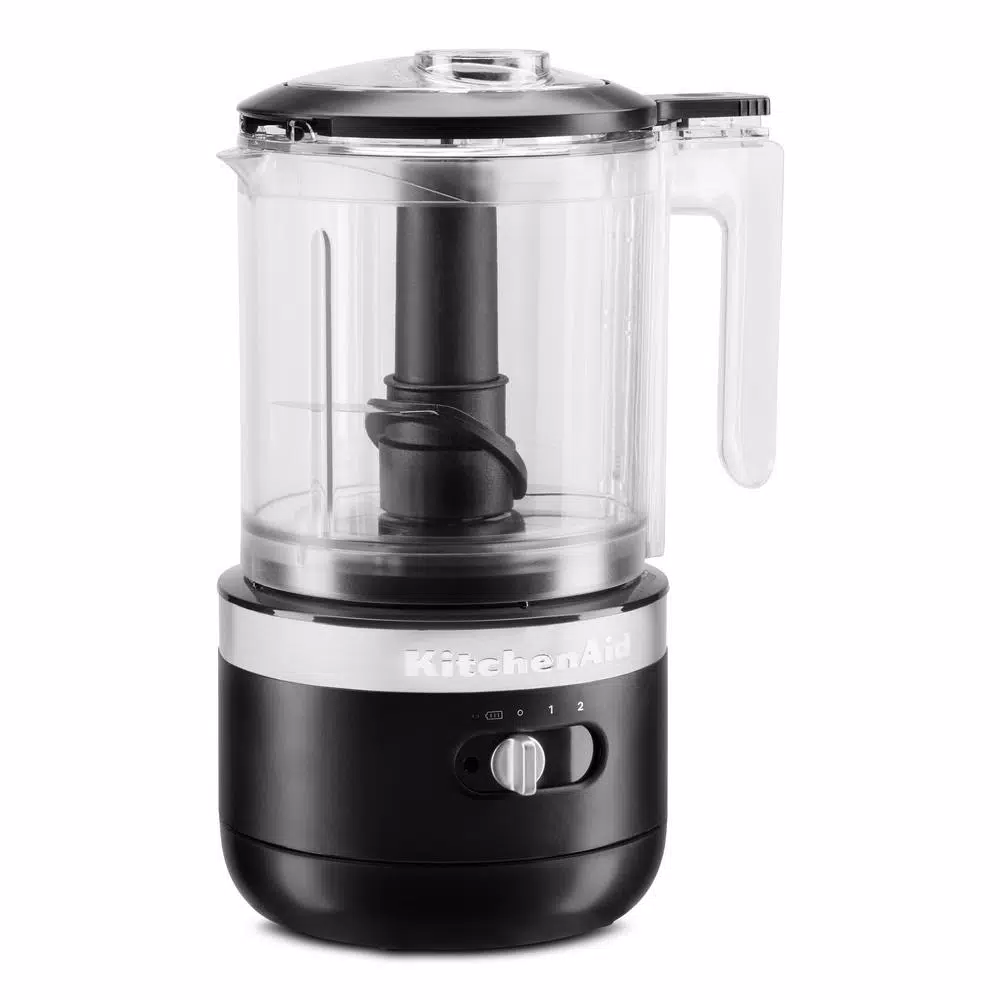 KitchenAid Cordless 5-Cup Black Matte Food Chopper Food Processing KitchenAid Cordless 5-Cup Black Matte Food Chopper -Costway Shop black matte kitchenaid food processors kfcb519bm 64 1000