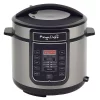 Cookers MegaChef 6 Qt. Black Electric Pressure Cooker With Built-In Timer -Costway Shop black megachef electric pressure cookers 98599675m 64 1000