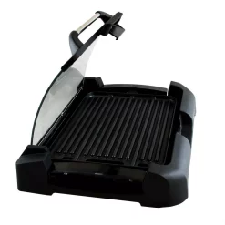 Electric Skillets & Indoor Grills MegaChef 165 Sq. In. Black Reversible Indoor Grill And Griddle With Removable Lid -Costway Shop black megachef indoor grills 985101713m 1f 1000