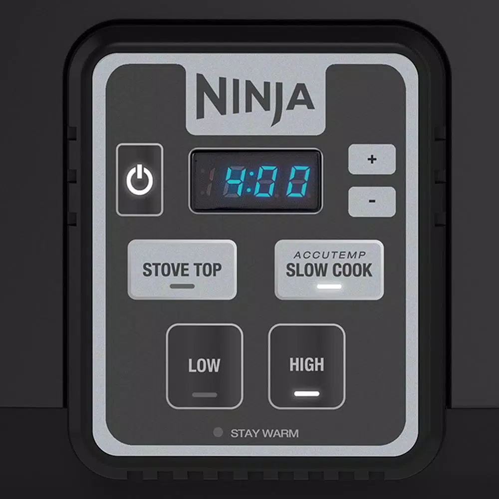 NINJA 6 Qt. Black Slow Cooker with Touchpad Controls and Keep Warm Setting Cookers NINJA 6 Qt. Black Slow Cooker With Touchpad Controls And Keep Warm Setting -Costway Shop black ninja slow cookers mc510 1f 1000