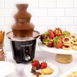 Dessert Makers Nostalgia Chocolate Fountain -Costway Shop black nostalgia chocolate fountains cff 965 fa 1000