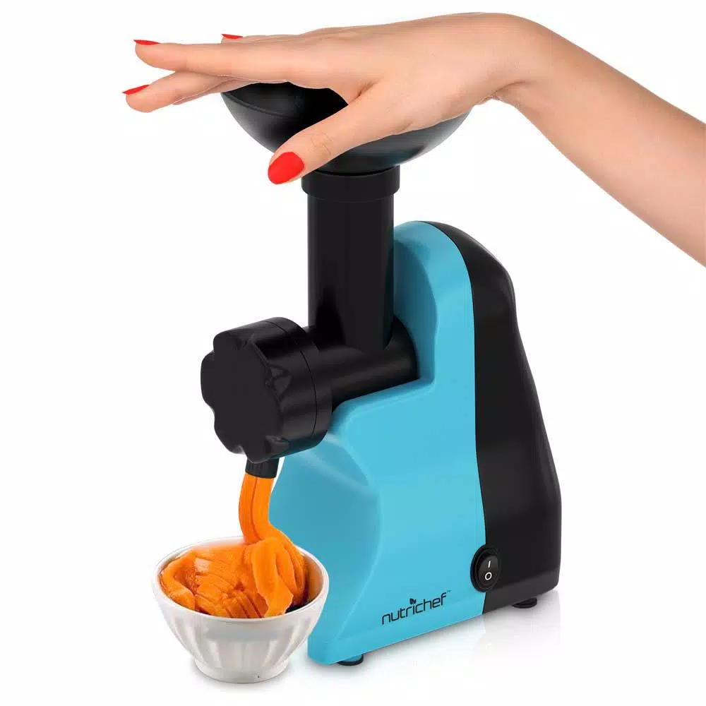 NutriChef 150-Watt Black Electric Soft Serve and Sorbet Frozen Dessert Maker Dessert Makers NutriChef 150-Watt Black Electric Soft Serve And Sorbet Frozen Dessert Maker -Costway Shop black nutrichef ice cream makers ncim30 c3 1000