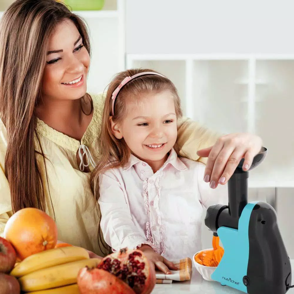 NutriChef 150-Watt Black Electric Soft Serve and Sorbet Frozen Dessert Maker Dessert Makers NutriChef 150-Watt Black Electric Soft Serve And Sorbet Frozen Dessert Maker -Costway Shop black nutrichef ice cream makers ncim30 fa 1000