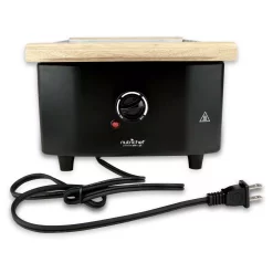 Electric Skillets & Indoor Grills NutriChef 5.8 Sq In. Black Raclette Grill, 2-Tier Party Cooktop, Stone Plate And Metal Grills -Costway Shop black nutrichef indoor grills pkgrst54 1f 1000