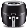 Toasters NutriChef Black Countertop Oven Air Fry Cooker Healthy Kitchen Air Fryer Convection Cooking