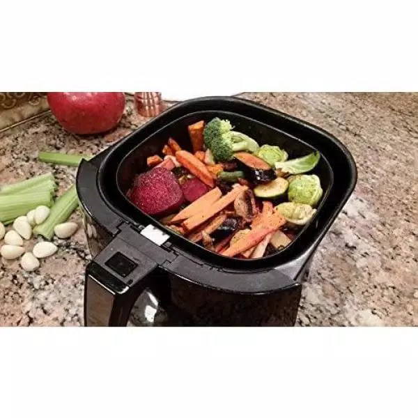 Ovente 3.2 Qt. Black Air Fryer Grill Pan and Non-Stick Frying Basket Auto Shut-Off 6 Cooking Presets Touch Sensor Air Fryers Ovente 3.2 Qt. Black Air Fryer Grill Pan And Non-Stick Frying Basket Auto Shut-Off 6 Cooking Presets Touch Sensor -Costway Shop black ovente air fryers fad61302b 44 1000