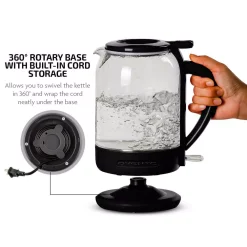Electric Kettles Ovente 6.3-Cup Black Glass Electric Kettle With ProntoFill Technology – Fill Up With The Lid On 8 Electric Kettles Ovente 6.3-Cup Black Glass Electric Kettle With ProntoFill Technology – Fill Up With The Lid On -Costway Shop black ovente electric kettles kg516b 44 1000