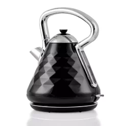 Electric Kettles Ovente 7.1-Cup Black Electric Kettle With Boil-Dry Protection And Auto Shut-Off, Cleo Collection (KS755B)
