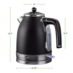 Electric Kettles Ovente 7.2-Cup Black Stainless Steel Electric Kettle With Removable Filter, Boil Dry Protection And Auto Shut Off Features 14 Electric Kettles Ovente 7.2-Cup Black Stainless Steel Electric Kettle With Removable Filter, Boil Dry Protection And Auto Shut Off Features -Costway Shop black ovente electric kettles ks777b fa 1000