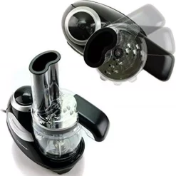 Food Processing Ovente 1.5-Cup Single Speed Black Mini Food Processor Chopping Blade, Mixer, Shredding/Slicing Disc -Costway Shop black ovente food processors pf1007b fa 1000