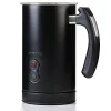 Coffee Makers Ovente 8 Oz. Black Automatic Electric Milk Frother And Steamer Hot Or Cold Froth Functionality Foam Maker And Warmer -Costway Shop black ovente milk frothers fr3608b 64 1000