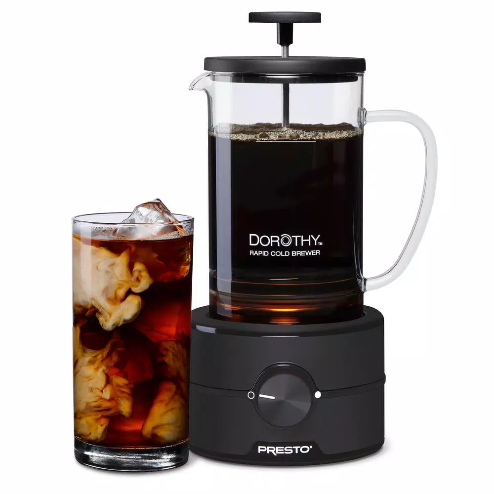Presto Dorothy Rapid Cold Brew 5-Cup Black Coffeemaker Coffee Makers Presto Dorothy Rapid Cold Brew 5-Cup Black Coffeemaker -Costway Shop black presto drip coffee makers 02937 c3 1000