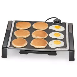 Electric Skillets & Indoor Grills Presto Tilt And Fold 210 Sq. In. Black Electric Griddle With Temperature Sensor -Costway Shop black presto electric griddles 07071 76 1000