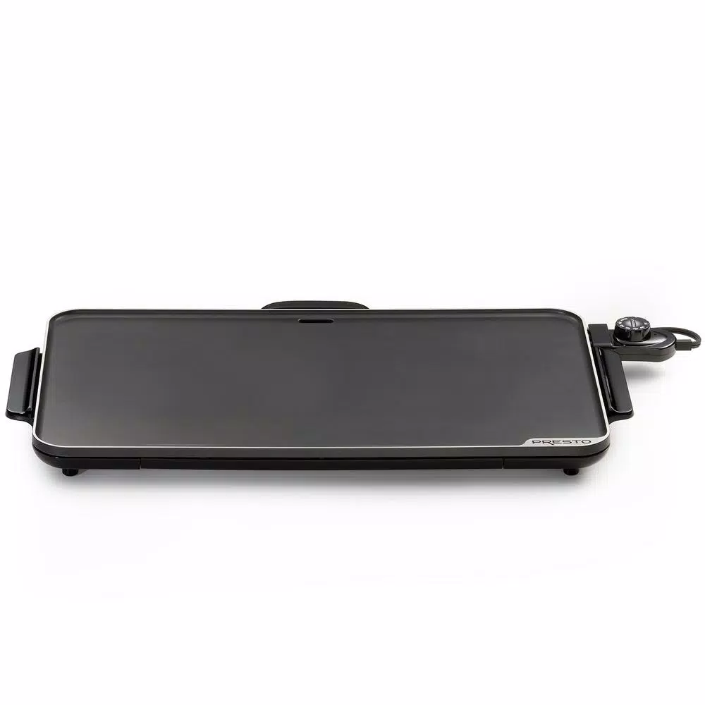 Electric Skillets & Indoor Grills Presto SlimLine 286 Sq. In. Black Electric Griddle With Temperature Sensor 3 Electric Skillets & Indoor Grills Presto SlimLine 286 Sq. In. Black Electric Griddle With Temperature Sensor