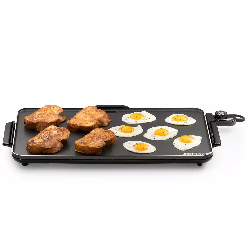Electric Skillets & Indoor Grills Presto SlimLine 286 Sq. In. Black Electric Griddle With Temperature Sensor 7 Electric Skillets & Indoor Grills Presto SlimLine 286 Sq. In. Black Electric Griddle With Temperature Sensor - Image 5