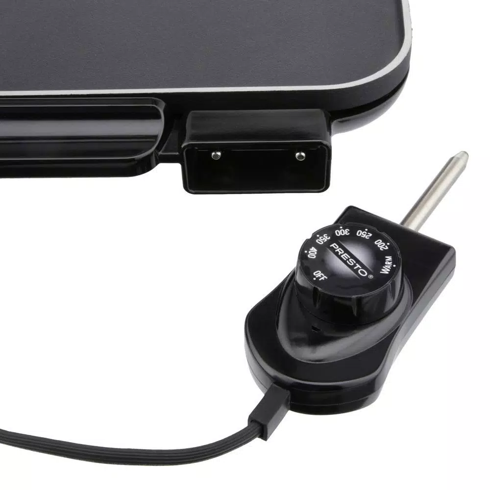 Electric Skillets & Indoor Grills Presto SlimLine 286 Sq. In. Black Electric Griddle With Temperature Sensor 4 Electric Skillets & Indoor Grills Presto SlimLine 286 Sq. In. Black Electric Griddle With Temperature Sensor - Image 2