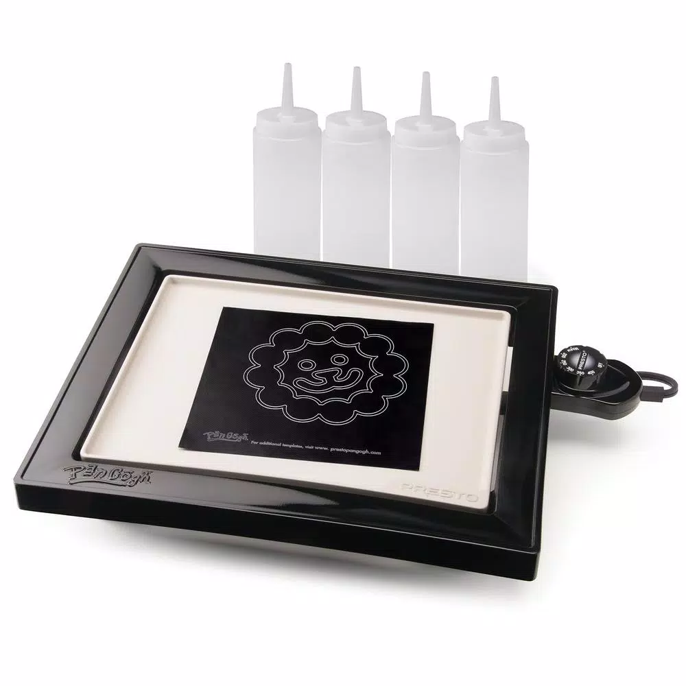 Presto 112.5 sq. in. Black Non-Stick PanGogh Electric Griddle Pancake Art Kit Electric Skillets & Indoor Grills Presto 112.5 Sq. In. Black Non-Stick PanGogh Electric Griddle Pancake Art Kit -Costway Shop black presto electric griddles 07080 64 1000