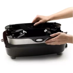 Electric Skillets & Indoor Grills Presto 16 In. X 12 In. (118 Sq. In.) Black Cast Aluminum Foldaway Electric Skillet With Glass Lid 6 Electric Skillets & Indoor Grills Presto 16 In. X 12 In. (118 Sq. In.) Black Cast Aluminum Foldaway Electric Skillet With Glass Lid -Costway Shop black presto electric skillets 06857 44 1000
