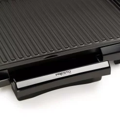 Electric Skillets & Indoor Grills Presto 160 Sq. In. Black Alumnium Cool Touch Indoor Grill -Costway Shop black presto indoor grills 09020 1f 1000