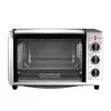 Toasters BLACK+DECKER 1500 W 6-Slice Black And Silver Convection Toaster Oven 2 Toasters BLACK+DECKER 1500 W 6-Slice Black And Silver Convection Toaster Oven -Costway Shop black silver black decker toaster ovens to3230sbd 64 1000