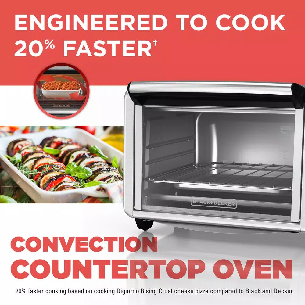 Toasters BLACK+DECKER 1500 W 6-Slice Black And Silver Convection Toaster Oven 5 Toasters BLACK+DECKER 1500 W 6-Slice Black And Silver Convection Toaster Oven - Image 3
