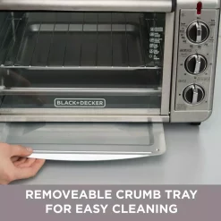 Toasters BLACK+DECKER 1500 W 6-Slice Black And Silver Convection Toaster Oven 16 Toasters BLACK+DECKER 1500 W 6-Slice Black And Silver Convection Toaster Oven -Costway Shop black silver black decker toaster ovens to3230sbd fa 1000