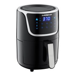Air Fryers GoWISE USA 1. 7- Qt. , 2.0 Qt. Max Black/Silver Electric Mini Air Fryer With Digital Touchscreen + Recipe Book -Costway Shop black silver gowise usa air fryers gw22976 1f 1000