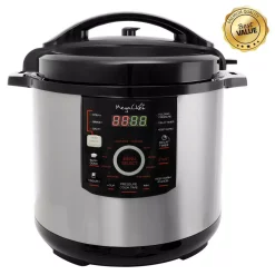 Cookers MegaChef 12 Qt. Black And Silver Electric Pressure Cooker With Automatic Shut-Off And Keep Warm Setting 14 Cookers MegaChef 12 Qt. Black And Silver Electric Pressure Cooker With Automatic Shut-Off And Keep Warm Setting -Costway Shop black silver megachef electric pressure cookers 985110831m 1f 1000