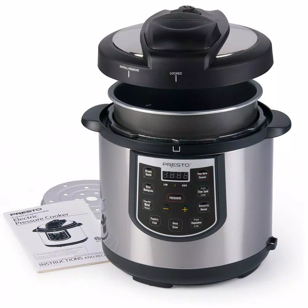 Cookers Presto 6 Qt. Black Stainless Steel Electric Pressure Cooker With Built-In Timer 4 Cookers Presto 6 Qt. Black Stainless Steel Electric Pressure Cooker With Built-In Timer - Image 2