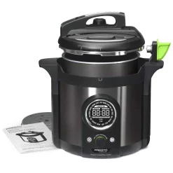 Cookers Presto Precise Plus 6 Qt. Black Stainless Steel Electric Pressure Cooker With Built-In Timer -Costway Shop black stainless presto electric pressure cookers 02142 1f 1000