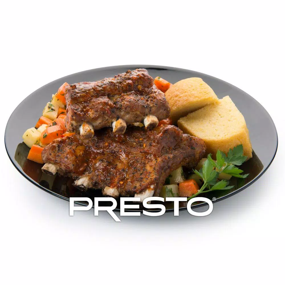 Presto 10 Qt. Black Stainless Electric Pressure Cooker Cookers Presto 10 Qt. Black Stainless Electric Pressure Cooker -Costway Shop black stainless presto electric pressure cookers 02143 76 1000