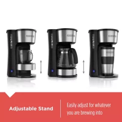 Coffee Makers BLACK+DECKER 4-in-1 5-Cup Black Stainless Steel Drip Coffee Maker 8 Coffee Makers BLACK+DECKER 4-in-1 5-Cup Black Stainless Steel Drip Coffee Maker -Costway Shop black stainless steel black decker drip coffee makers cm0755s fa 1000