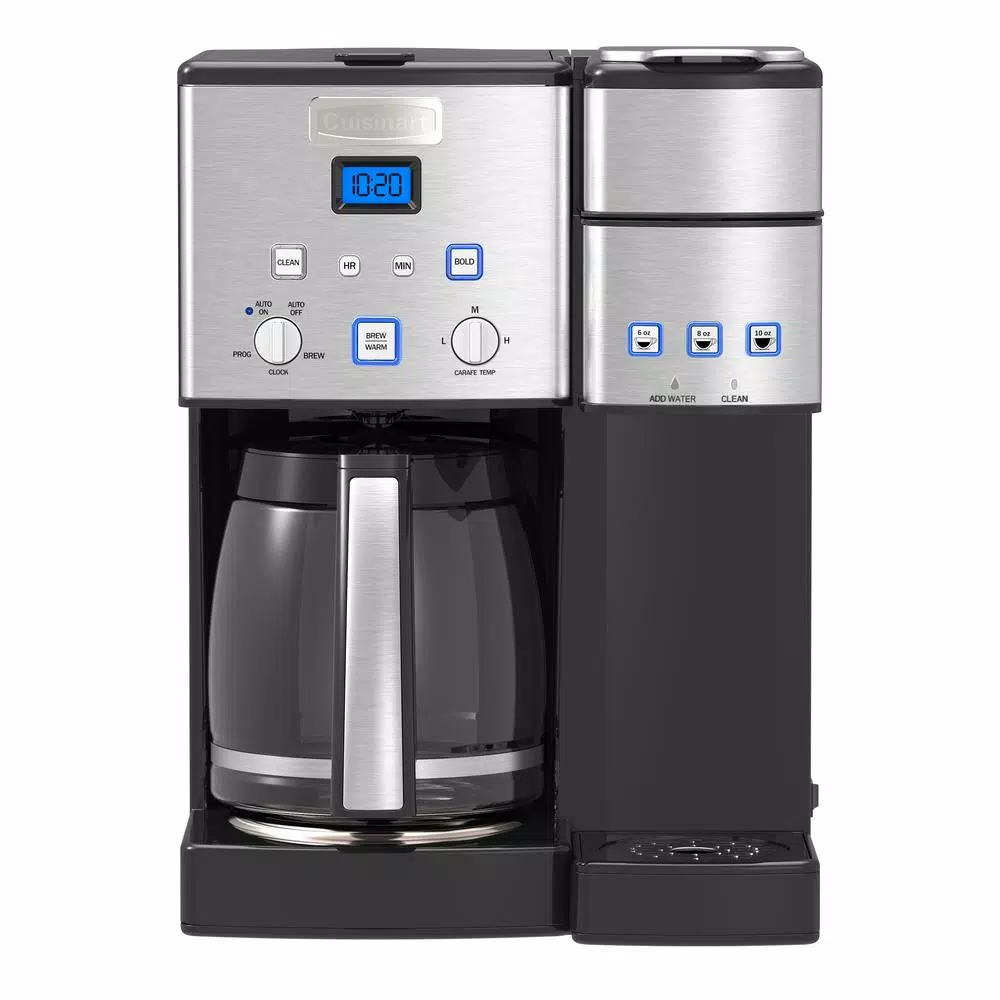 Cuisinart Coffee Center 12-Cup Stainless Steel Coffee Maker and Single-Serve Brewer Coffee Makers Cuisinart Coffee Center 12-Cup Stainless Steel Coffee Maker And Single-Serve Brewer -Costway Shop black stainless steel cuisinart single serve coffee makers ss 15p1 64 1000